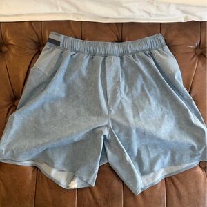 Lululemon Athletica Light Blue Men's Athletic Shorts